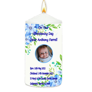 Christening Candle For Boy