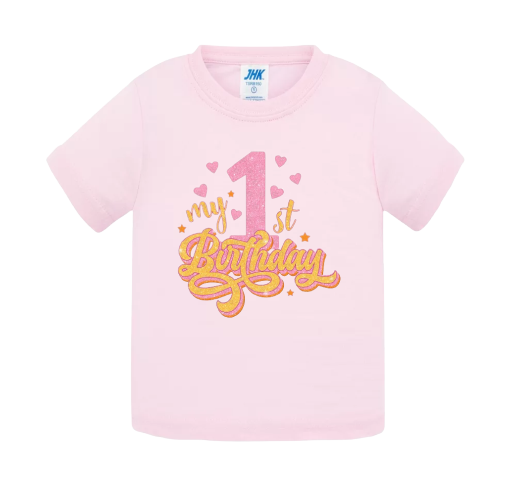 T-SHIRT- 1st Birthday - Girl - AGATA ATELIER